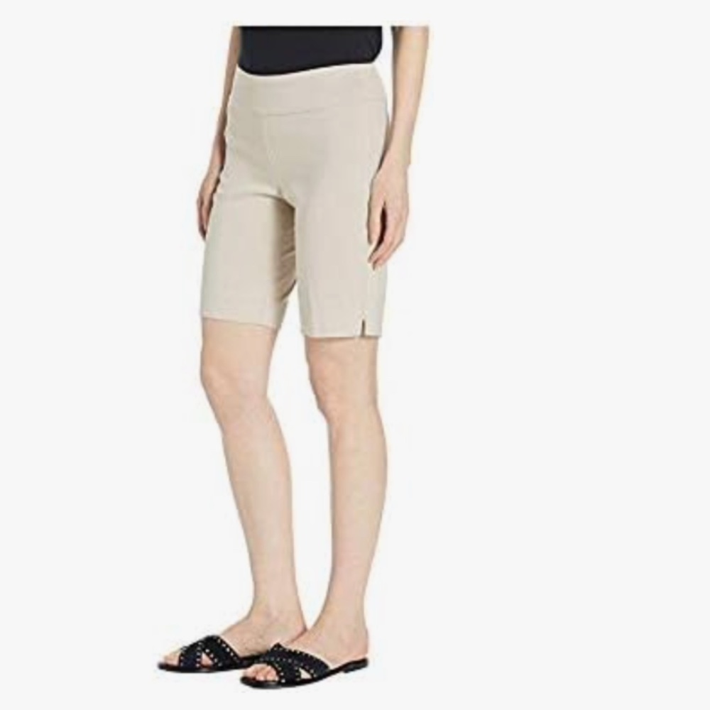 Krazy Larry Beige pull on shorts, 6. CB1837 - Picture 1 of 5